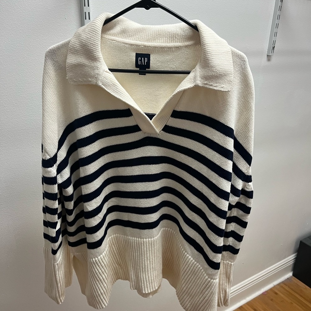 Striped oversized sweater